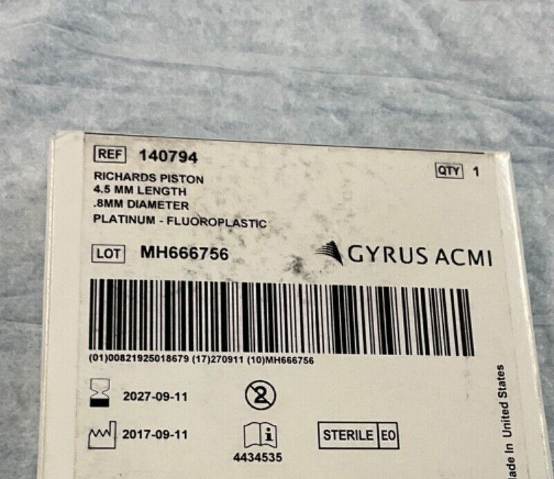 Gyrus ACMI 140794 Richards Piston 4.5mm Length 2027