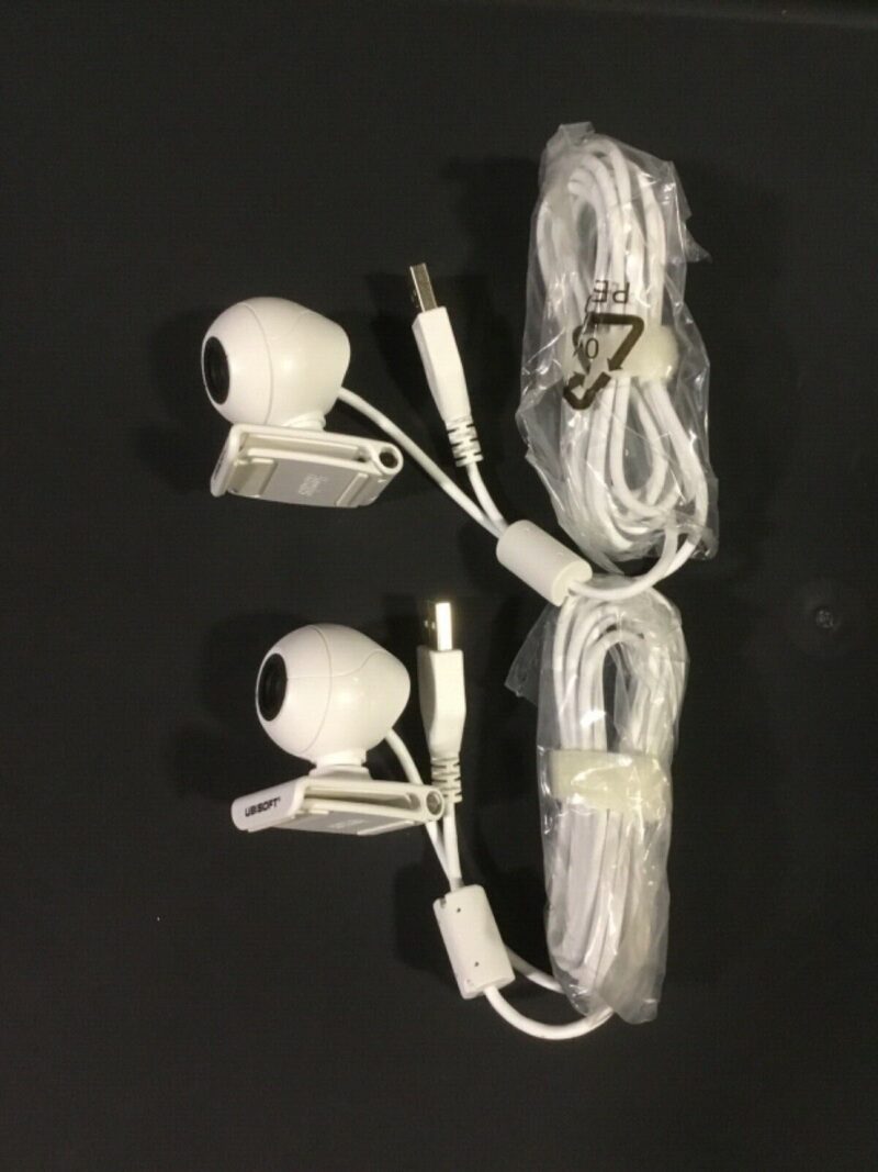 Two (2) -Ubisoft Hercules Camera USB WC04 Webcam White Wii Brand New