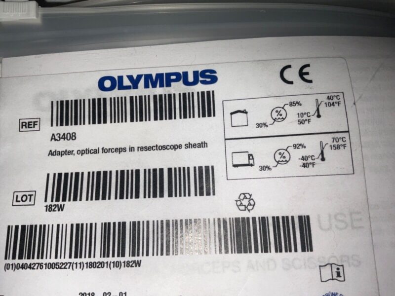 Olympus A3408 Adapter For Optical Forceps In Resectoscope Sheath