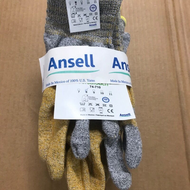 Ansell Versa Touch 74-710 Dyneema Glove, CUT RESISTANT Medium/Size 8 [6 pairs]