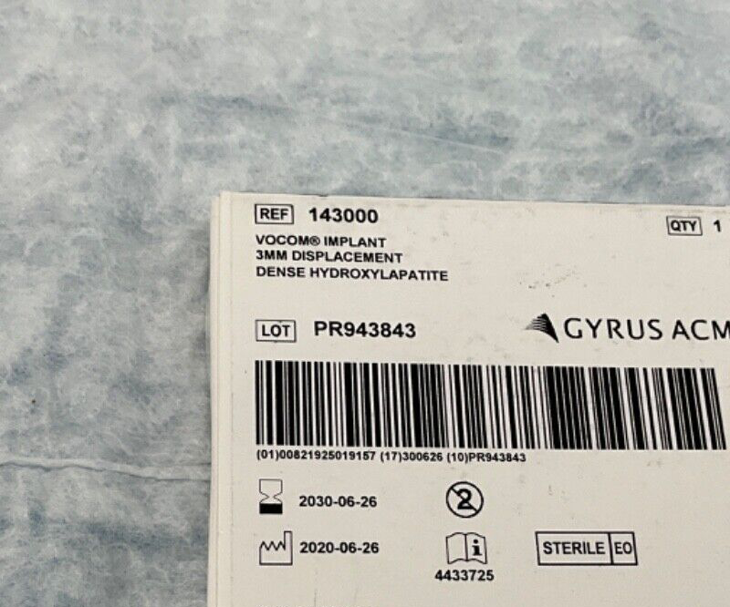 Gyrus ACMI 143000 Vocom Implant 2030