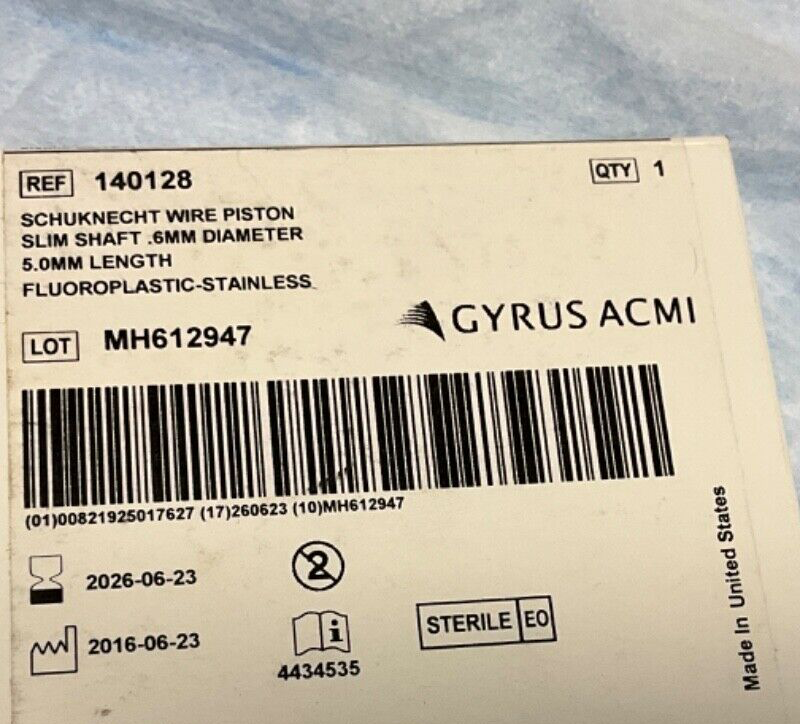 Gyrus ACMI 140128 Schuknecht Wire Piston Slim Shaft 2026