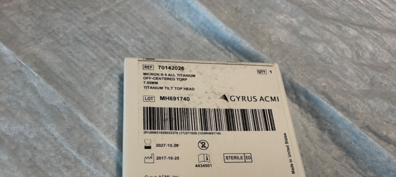 Gyrus ACMI 70142026 Micron II All Titanium 2027