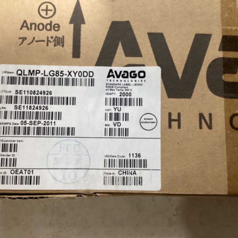 AVAGO TECHNOLOGIES 4MM RED LED QLMP-LG85-XY0DD 2000PCS