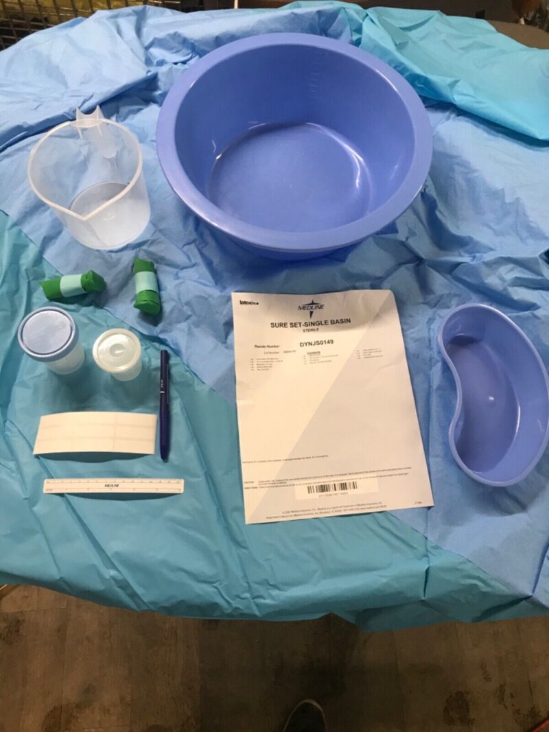Medline DYNJS0149 Sure Set Single Basin 8 sets per Case