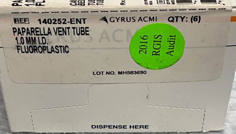 Gyrus ACMI 140252-ENT Vent Tube 1.0 MM ( Training )