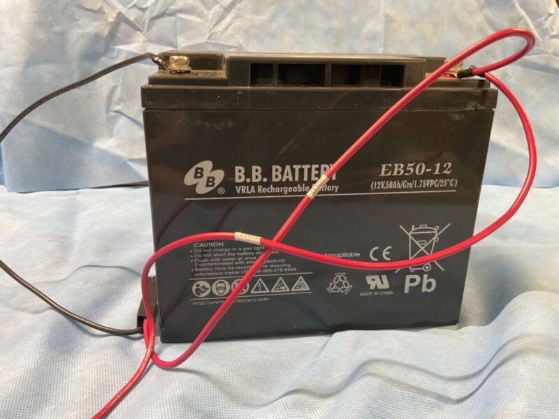B & B Battery EB50-12 12V, 50Ah, 12 Termial AGM battery