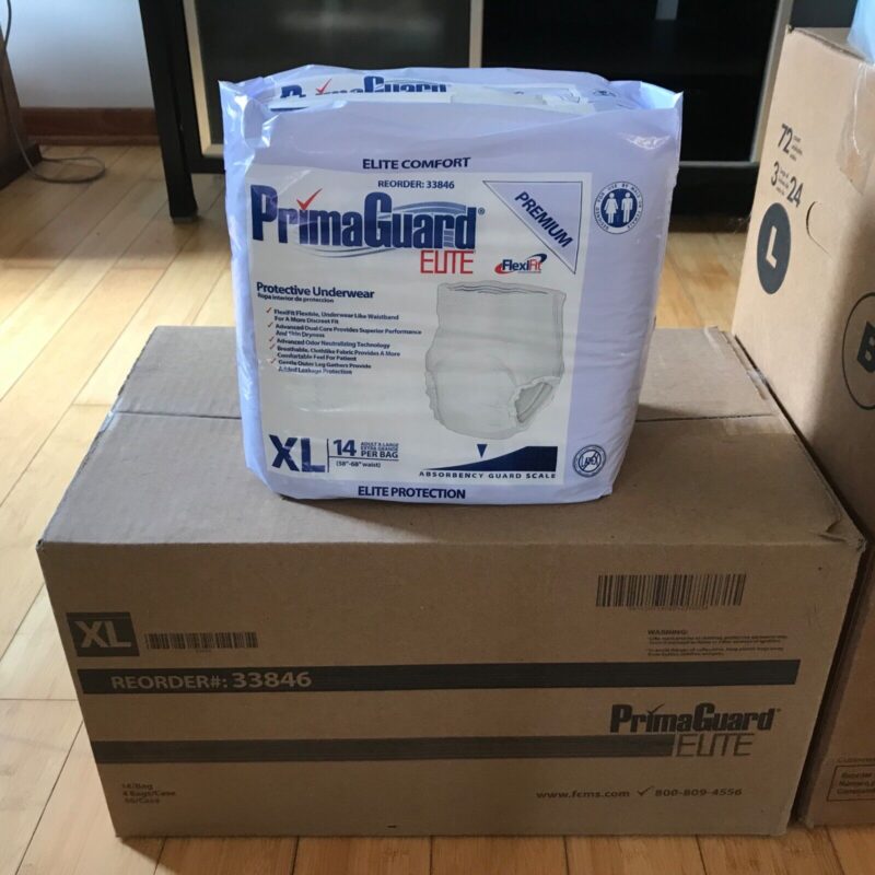 PrimaGuard Elite XL Adult Diaper 58”-68”
