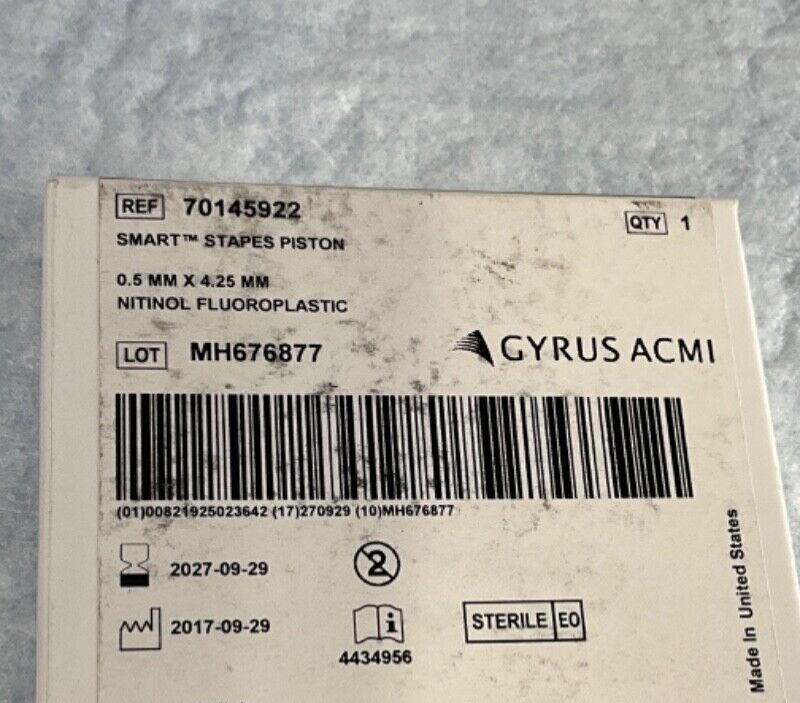 Gyrus ACMI 70145922 Smart Stapes Piston 2026-2027