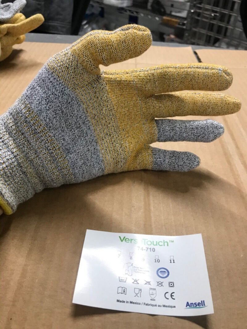 Ansell Versa Touch 74-710 Dyneema Glove, CUT RESISTANT Medium/Size 8 [6 pairs] - Image 4